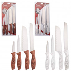 SET 4 COLTELLI WOOD (6pz)